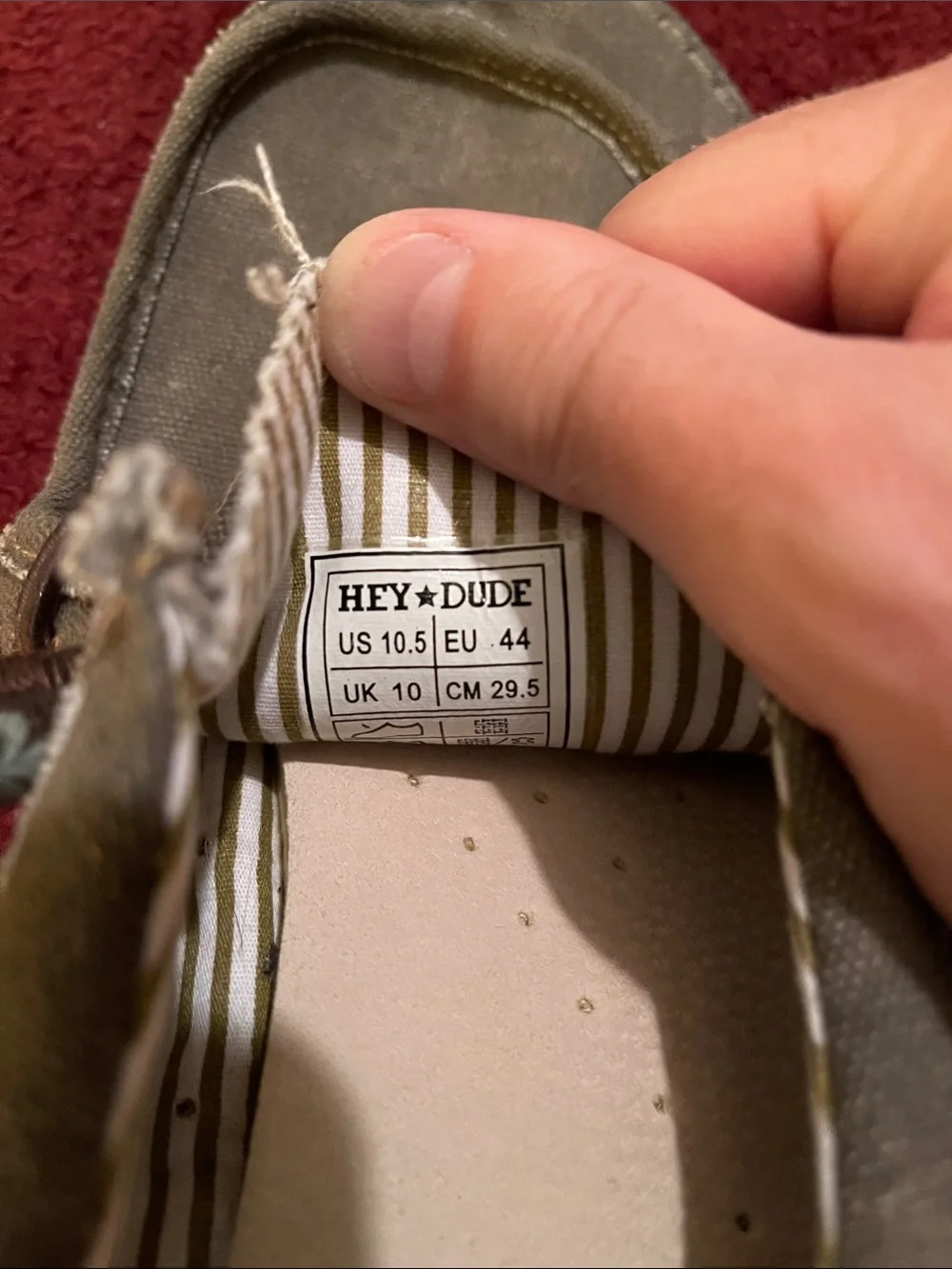 Hey Dude | Men’s Dark Brown Canvas Slip-On Loafers